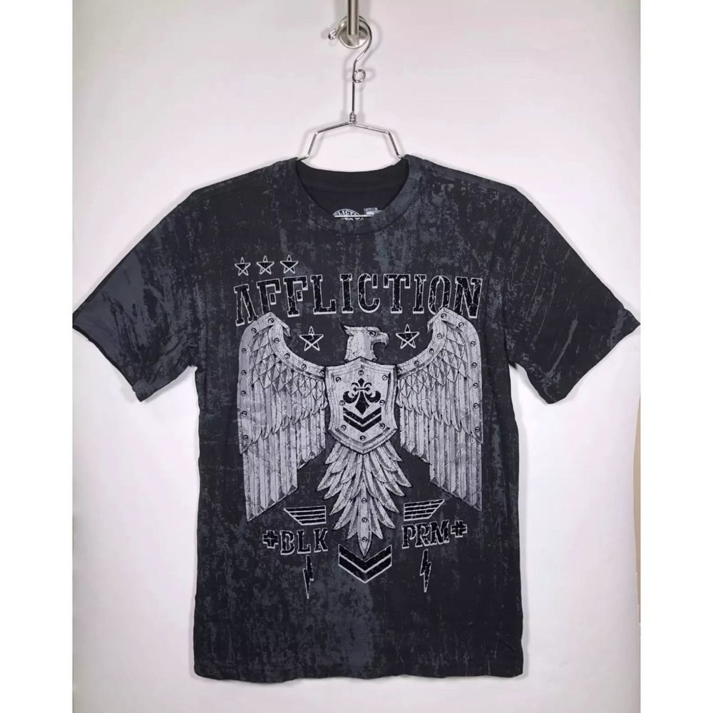AFFLICTION Boy’s T-shirt Youth DISJOINTED Tee Eagl